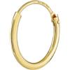 NKlaus Einzel HERREN Creolo ORO REALE 333 8 carati orecchino orecchino orecchino 13 mm 3752