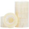 Q-Connect Nastro adesivo trasparente Q-Connect in PP 19 mm x 33 m - conf. 8 pzrotoli - KF27013 - F08176
