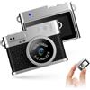 Bewinner Fotocamera del Portachiavi, Videocamera Video da 20 MP 1080p con Schermo 0,96 Pollici, Mini Videocamera Indossabile per Ciclismo, Escursioni, Viaggi, Luce di Riempimento a LED, (BLACK)