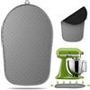 SelfTek Tavola Scorrevole in Silicone per Mixer - Tappetino Scorrevole Compatibile con Kitchenaid 4,3 - 4,8 L (4,5 - 5 Qt), Accessorio Da Cucina per Mixer Kitchen Aid, Movimento Senza (Grigio)