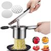 Tigerkinwit Schiacciapatate Professionale Potato Ricer Set Pressa Manuale per Patate in Acciaio Inox con 3 Colini Sostituibili per Patata Verdura Frutta Limone