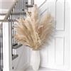 Frogetu 10 Pezzi 100cm Grandi Fiori di Pampa Artificiali Soffici,Piume Erba Della Pampas Naturali,Boho Home Decor,Decorazione Alta di Erba di Pampa Naturale,per Matrimoni,Feste