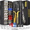 DxCRIMP JST Set pinza crimpatrice 20 stili SYP + XH + RC, set di utensili per crimpare [0,03-0,5 mm²] compatibile con connettori AMP, Molex, Futaba, Dupont e altri connettori