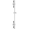Görbach Asta doccia - 100 cm in acciaio inox - 22 mm di diametro, flessibile supporto da parete regolabile da 30 - 94 cm, adatto per fori esistenti, regolabile in altezza e adatto per tutte le