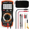 BTMETER BT-770S Multimetro Contatore Elettrico Manuale, per AC DC Volt Amp Ohm Capacità Frequenza con Tester di Continuità, Retroilluminazione Automatica per Hobbisti Automobilistici Casa Elettrica