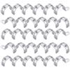 CZAKOMIX Morsetti Per Tubi - 30 Pezzi, Fascette Stringitubo, Morsetto per Tubi a Foro Singolo, Supporti a U Morsetti, Fascette Metalliche per il Fissaggio di Cavi e Tubi (Ø 23 mm, Argento, 3/4)