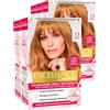 L'Oreal Paris L'Oréal Paris Tinta Permanente Excellence Creme 7.3 Biondo Dorato Colorazione Triplo Trattamento Lunga Durata con Acido Ialuronico Copre 100% dei Capelli Bianchi - 5 Tinte