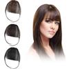 EUPSIIU 3 Pezzi Frangia Clip Capelli Veri Natural Frangetta Frontale Clip Extension Posticci per Donna Natural Bangs Air Bangs French Bangs Cura Capelli Donna lavabile tingibile(3 Pezzi)