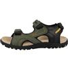 Geox Uomo Strada D Sandal, Musk/Black, 46 EU