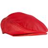 Infinity Leather Cappelli da Uomo Rosso con Cappelli a Forma Piatta da Baseball Gatsby Cappello S