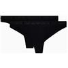 EMPORIO ARMANI Brasilian, Mutande Bambino Donna, Black/Black, XL