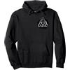 Norreno e Vichinghi Triquetra , Simbolo vichingo, Norse, lavoro celtico Felpa con Cappuccio