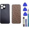 Peixiong Sostituzione del coperchio del vetro posteriore 13 Pro per iPhone 13 Pro Sostituzione del vetro posteriore posteriore da 6,1 '' con kit di strumenti di riparazione (Grafite)