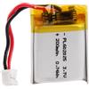 Sunkoo Batteria LiPo 3,7 V 200 mAh 602025 con cavo JST, batteria ricaricabile ai polimeri di litio per altoparlanti Bluetooth, progetti fai da te e dispositivi elettronici