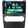 SIXWIN 8 Core 6+128G Android 15 Autoradio per Mercedes Benz Classe B B200 Classe A A160 A180 2008-2011 con CarPlay/Android Auto/DSP, 9'' HD Navigatore GPS WiFi Bluetooth 5.0 32 EQ USB FM RDS Radio