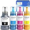 TONTINTA E102 Inchiostro EPT102 Bottiglie di Inchiostro Compatibili per Stampanti ET-2700 2750 2751 ET-2850 2851 2856 ET-2951 2950 2955 2956 2959 ET-3700 3750 ET-3850 ET-4750 ET-4850 ET-15000 (4 Pack)
