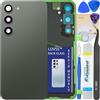 LUVSS Coperchio Copribatteria Scocca Vetro Posteriore Imposta per Samsung Galaxy S23 SM-S911B/DS (Verde)