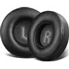 SOULWIT Cuscinetti Auricolari di Ricambio per JBL E35 E45 E45BT Duet BT Cuffie Wireless Bluetooth, Cuscinetti Auricolari con Pelle Proteica più Morbida, Schiuma di Isolamento Acustico(Nero)
