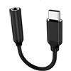 MOSON Adattatore USB C a jack per cuffie da 3,5 mm certificato Apple MFi per iPhone 16/15/15 Pro/Pro Max/Plus, cavo dongle ausiliario Type C per Samsung Galaxy S23/S23/S22/S21 Ultra, MacBook, Note (nero)