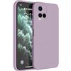 HAFFAN Custodia in Silicone TPU Compatibile con vivo Y76 5G (6.58 inches), Cover Case Protettiva per Cellulare - Erba Viola