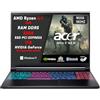 Acer Nitro V 16 AI Notebook Gaming AMD Ryzen AI 7 260, NVIDIA GeForce RTX 5060 8GB GDDR7, 32GB DDR5, 1TB SSD NVMe, Display 16 WQXGA 2560x1600 180Hz IPS, Tastiera RGB, WiFi 6E, Windows 11