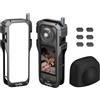 SMALLRIG Gabbia per accessori Insta360 x5, resistente protezione in lega di alluminio per Insta 360 x5 con sgancio rapido, attacchi a slitta integrati e filettatura da 1/4, con tappo CGuard- 5195