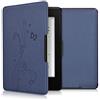 kwmobile Custodia eReader Compatibile con Amazon Kindle Paperwhite Cover - eBook Reader Flip Case - blu scuro - Viticci