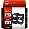 ANKINK Cartucce d'inchiostro Compatibili Sostituzione per Canon PG 545XL PG545 Cartuccia 545 XL per MG2450 MG2550 MG2550s MG2950 TR4550 TR4650 TR4750 TS3150 IP2850 MX495 MG3050 TS205 Nero 2 Pack