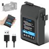 CITYORK Batteria 95Wh V-Mount/V-Lock per Sony BP-95W con caricatore di ingresso USB-C e cavo USB-C, compatibile con videocamere Sony, videocamere, trasmissioni video, luce LED BP-95W