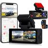 GOHHDL 4K+2.5K Dash Cam per Auto Anteriore e Posteriore, Schermo IPS da 3,16 Pollici, WiFi e GPS Integrati a 5 GHz, ADAS, Sensore G, Visione Notturna, Grandangolo 150°+120°, Registrazione in loop