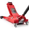 VEVOR Cric Idraulico a Carrello 3 Tonnellate a Basso Profilo, Cric Idraulico da Pavimento in Alluminio, a Doppio Pistone, Altezza di Sollevamento 85-515 mm, per Auto Sportivo, Berline, SUV e Pick-up