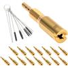 Windance Kit per carburatore a getto lento #50 - #105, in ottone, per carburatore Mikuni HSR RS HS TM VM28/486 con 5 aghi per la pulizia, 5 spazzole, getto pilota ad alta precisione