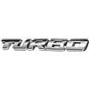 C-FUNN Turbo 3D Metallo Auto Decalcomanie Lettering Badge Sticker per Auto Corpo Posteriore Tailgate-Argento