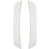QUARKZMAN 2Pcs Fascia Riflettente Per Auto Adesivi Laterali 6.6 x 1 Paracolpi Anticollisione Strisce Riflettenti Protezione Ruota Sopracciglio Auto Per Car SUV Pickup Truck, Bianco
