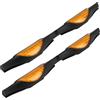 JNNJ 2 Pezzi Paraurti Guardia Protector per Portiere Auto, Protezioni per I Bordi Della Portiera Dell'auto Con Riflettori, Auto Anteriore Posteriore Angolo Paraurti Guardia Protector(Giallo)