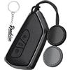 Rondrive Custodia per chiave auto, compatibile con VW Golf 8 8.5 ID.Buzz ID.3 ID.4 ID.5 ID.6 ID.7 T7 lega di zinco + custodia portachiavi in pelle 3 tasti nero