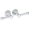 DELTA FAUCET H297 Cassidy - Kit maniglia per vasca da bagno/bidet a due leve, cromato