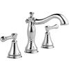 Delta Faucet 3597lf-mpu Cassidy Two Handle Wide spread bagno con metal pop-up, cromato