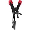YOUSHARES Tracolla tracolla tracolla doppia tracolla tagliaerba tagliaerba tagliaerba trimmer Shoulder Strap per Stihl FS decespugliatore decespugliatore (nero rosso)