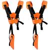 YOUSHARES 2 Pacchi Cintura Decespugliatore Universale - Tracolla Decespugliatore Professionale Trimmer Harness Strap per STIHL, Echo, Husqvarna, Shindaiwa, Honda Decespugliatore Brush Cutter.Eccetera（Arancia）