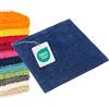 WohnDirect Tappeto bagno antiscivolo, microfibra a pelo lungo, 45x45 cm, Blu, assorbente e ad asciugatura rapida, lavabile in lavatrice 30 °C, OEKO-TEX Standard 100