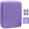 Take OFF Luggage Personal Item Valigia 3.0 espandibile con ruote rimovibili, si trasforma da bagaglio a mano a sotto il sedile e si adatta alle dimensioni delle compagnie aeree, Viola, 16 Inch - MINI
