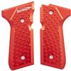 Toni system Art. GB98V Guancette Vibram per Pistola Beretta 92-96-98 (Rosso)