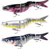 Ghazpmuk 3 Pezzi Esche da Pesca, Esche Artificiali, Wobbler Esca, Wobbler a Più Snodi, 8 Segmenti Multi Swimbait Kit Ad Affondamento con Ganci, Fantastici Regali di Pesca per Uomini