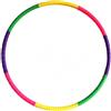 JIRVEX Hula Hoop Bambini 8 Pezzi Smontabile 58 cm Leggero Set Hula Hoop per Adulti e Famiglia Fitness Danza dai 3 Anni