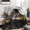KAIDAARTLH Motivo Gatto Coperta 130x150cm, Coperta da Divano con Gatt, Grazioso Motivo Animale Coperta, Copridivano da Divano da Viaggio (Gatto-1, 130x150cm)