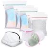 Flintronic Borse Per Bucato, 5*Grigio Biancheria+2*Rosa Reggiseno+1*Scarpa