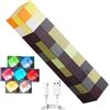 Kayuneed Lampada da parete a 7 colori Craft, 28 cm, lampada da notte ricaricabile USB, Miner Game LED, luci a mano o a parete, lampada da comodino per bambini, regali e decorazioni per feste