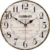 Toudorp Orologio da parete da 14 pollici in legno stile country francese Orologio da parete silenzioso a batteria Orologi da parete rotondi al quarzo di qualità facile da leggere orologio da parete