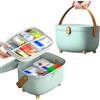 Severnier Scatola medicine, Porta medicine casa scatola 2 strati, medicine box, multifunzione Organizer per medicinali, per pronto soccorso, per la casa